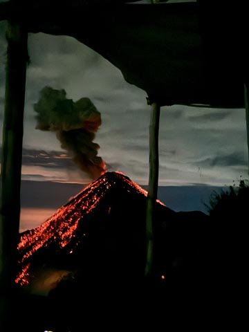 Volcano Fuego from base camp